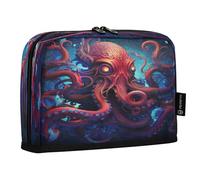 LINNIKEEEE Mostro Di Polpo Di Mare Astucci per Matite,Portapenne per Studenti Ragazze Ragazzi