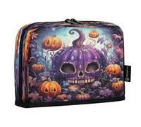 LINNIKEEEE Mostro Di Zucca Di Halloween Astucci per Matite,Portapenne per Studenti Ragazze Ragazzi