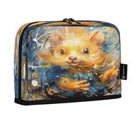 LINNIKEEEE Opera D'arte Ad Acquerello Riccio Astucci per Matite,Portapenne per Studenti Ragazze Ragazzi