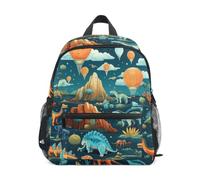 LINNIKEEEE Opera D'arte Blu Cielo Zaino per Bambini Zaino per Libri Mini Borsa a Tracolla con Fischietto per Viaggi Da 1 a 6 Anni