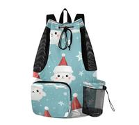 LINNIKEEEE Ripetendo Pecore Carine Zaino Da Viaggio, Borsa A Sacco Con Coulisse Per La Palestra, Borsa Per Libri, Borsa Per Il Nuoto Per Ragazze Giovani