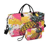 LINNIKEEEE Tigre Stellata Sparata Borsone da Viaggio Borsa da Palestra Borsa da Weekend con Borsa da Toilette per Ragazze Uomin