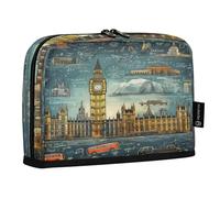 LINNIKEEEE Torre D'arte Astucci per Matite,Portapenne per Studenti Ragazze Ragazzi Londra