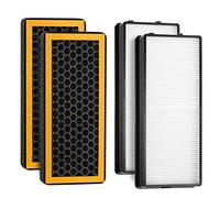 LINNIW Filtro dell'Aria di Ricambio per purificatore d'Aria HoMedics Tower AT-PET01, AT-PET02 e AR-45 4-Pack