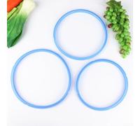 Linnkyfloa Anello di tenuta in silicone di ricambio per pentole a pressione da 3 QT e 6 QT, compatibile con più tipi di coperchio (6 quarti blu)