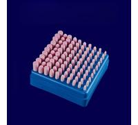 Linnkyfloa Assortimento di 100 punte per trapano in feltro di lana con teste cilindriche per metallo, gioielli, giada, adatte per utensili rotanti con mandrino da 1/8 di pollice