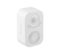 Linnkyfloa Campanello di benvenuto con sensore di movimento a infrarossi con registrazione vocale personalizzabile per negozi, fabbriche, supermercati e ingressi interni o esterni, struttura in ABS