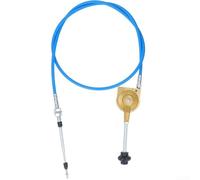 Linnkyfloa Cavo di controllo dell'acceleratore da 2 m per escavatore o miscelatore, condotto in poliuretano resistente con connettore in acciaio resistente alle intemperie, flessibile e ritardato