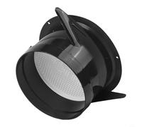 Linnkyfloa Copertura rotonda in ABS per diffusore da soffitto per griglia per bagno, cucina e soggiorno, con feritoia regolabile, diametro 75/100/125 mm, bianco (100 mm)