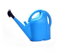 Linnkyfloa Grande annaffiatoio da 5 litri con beccuccio lungo rimovibile, per piante da giardino, colore blu e verde, resistente, manico ergonomico, flusso costante, moderno per patio e cortile (blu)