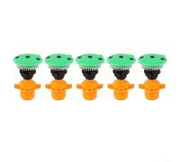 Linnkyfloa Green Having and Spin - Set di ugelli per irrigazione da giardino, in plastica ad ampia copertura, per irrigazione, colore: arancione robusto