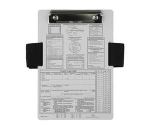 Linnkyfloa IFR VFR - Blocco dati di volo con gamba elastica e clip lunga, tabelle e documenti, 24,1 x 16,5 cm (IFR+A)