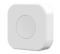Linnkyfloa Interruttore a pulsante wireless App, controllo scena a pressione singola//lunga, portata 30 m, tasto Home compatto 50 mm, bianco