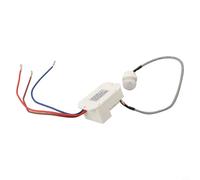 Linnkyfloa Interruttore con sensore di movimento PIR per controllo automatico della luce, portata di rilevamento a 360° fino a 8 m, sensibilità e timer regolabili (5-8 min), 220-240 V AC, 1200 W L