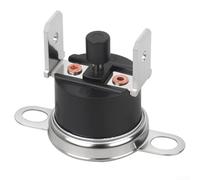 Linnkyfloa Interruttore termostato fusibile termico 3850870019 per frigorifero DM2652 RV, interruttore di controllo della temperatura 31,1 mm x 21,3 mm, plastica + metallo, nero