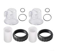 Linnkyfloa Kit di componenti per pompa di circolazione SPS25 SPS50 SPS75 SPS100, coperchio prefiltro trasparente con guarnizione O-Ring setaccio a ventosa, 5 o 10 pezzi (2 set)