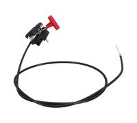 Linnkyfloa Leva a farfalla e cavo tosaerba, compatibile con larghezza di taglio 142 cm, intervallo di regolazione di 2 cm, ricambi neri, accessori per decespugliatore da giardino