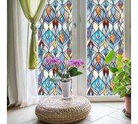 Linnkyfloa Malachite, pellicola 3D per vetro colorato, statica, per la privacy, 43 x 99,3 cm, per casa, bagno, ufficio, soggiorno (3)