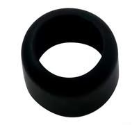 Linnkyfloa Manicotto protettivo in gomma esagonale per testa del conducente, usura e strappo per punte driver da 10,2 cm, adatto alla maggior parte delle marche, rosso (nero)