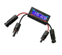 Linnkyfloa Misuratore di potenza per aeromobili, con display LCD, tester di energia solare, connettore fotovoltaico, 4,8-60 V, calcolatore di efficienza del campo operativo (150 A)