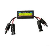 Linnkyfloa Misuratore di potenza per aeromobili, con display LCD, tester di energia solare, connettore fotovoltaico, 4,8-60 V, calcolatore di efficienza del campo operativo (giallo 200 A)
