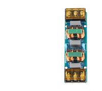 Linnkyfloa Modulo filtro 25A per alta frequenza a due stadi Low Pass Power Line soppressione del rumore, alloggiamento ABS, 98 x 19 x 28 mm, nero, compatibile con