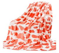 Linnkyfloa Morbida coperta in flanella realizzata in poliestere per rilassarsi all'aperto o calore in ufficio sotto aria condizionata, leggera per giardino, viaggi e uso scrivania (C-127 x 152,4 cm)