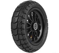Linnkyfloa Mozzo ruota posteriore Gruppo A1 Scooter 10x2.75-6.5 Pneumatico con cuscinetti 6001rs Sostituzione in lega di alluminio resistente all'usura nero