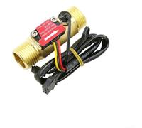 Linnkyfloa Rame G1/2 Effetto Hall Sensore di Flusso Dell'acqua Interruttore Flussometro YF-B7 1-25 L/min DC3.5-24V Uscita di impulso per scaldabagno con resistenza ad alta pressione
