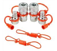 Linnkyfloa Rapido idraulico collega l'accoppiatore 12 14 NPT ISO7241A con il cappuccio antipolvere adatto ad agricoltura e attrezzature idrauliche della costruzione con 3600 PSI Rating(A)