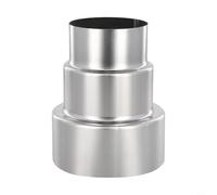 Linnkyfloa Riduttore per canna fumaria in acciaio inossidabile e adattatore per tubi della stufa per il collegamento di elettrodomestici a rivestimenti per camini o canne fumarie a doppia parete (Ø100