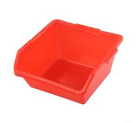Linnkyfloa Scatola in plastica per componenti hardware, cassetta degli attrezzi in polietilene con resistenza fino a 80 °C, adatta per officina (grande-rosso)