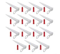 Linnkyfloa Set di 15 ugelli per sigillatura con vite rossa, beccucci riutilizzabili per sigillante, colla mastice siliconica, filettatura EU3, intasamento