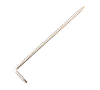 Linnkyfloa Set di punte per cacciavite a forma di L con design curvo a gomito per spazi ristretti, PH0, PH1, PH2, confezione da 3 pezzi, 3 x 100 x 20 mm, 5 x 100 x 20 mm, 6 x 100 x 20 mm, argento (3