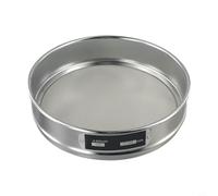 Linnkyfloa Setaccio a rete in acciaio inox cromato da 20 cm per ispezione di campioni di laboratorio, analisi delle dimensioni delle particelle, polvere medicinale, granuli (100 maglie)