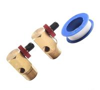 Linnkyfloa Sostituzione Per Serbatoio D'aria Collettore Strumento Per Portatile Per Compressori D'aria Con 125 150PSI Off Per Valvola Aria , Manopola In Alluminio , Corpo In Ottone