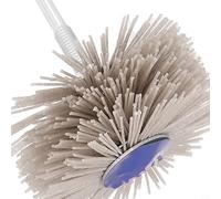 Linnkyfloa Spazzola abrasiva in nylon da 80 mm per legno, metallo e pietra, gambo da 6 mm, disco per lucidatura a grana 80-600 per utensili rotanti, per lunga durata riempito in corindone (240#)