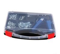 Linnkyfloa Strumento di installazione per ancoraggio a parete cava, in acciaio al carbonio, rivettatrice manuale per cartongesso, cartongesso e piastrelle, kit di ancoraggi M4 M5 per montaggio su aste