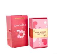 Linnkyfloa Surprise Bounce Box Set con 12 carte sorpresa Family Bag | Creativa, scatola pieghevole per anniversario, compleanno, Natale, matrimonio, festa, divertimento esperienza, amici