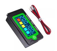 Linnkyfloa Voltmetro impermeabile con indicatore di capacità della batteria con display LCD digitale, ampio intervallo di tensione 0-100% tester batteria per veicoli elettrici, alimentatori esterni