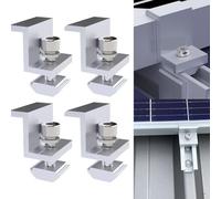 L'innovativo morsetto terminale Z Style 4045 mm migliora l'efficienza della configurazione del pannello solare a casa o all'aperto (45 mm 4 pezzi)