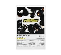 LINNPE ASAP - Poster su tela con album musicale Rocky Testing, decorazione per camera da letto, ufficio, camera da letto, regalo, 30 x 45 cm