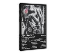 LINNPE ASAP - Stampa artistica su tela, motivo: album di musica Rocky AT Long Live, decorazione artistica da parete per soggiorno, camera da letto, 30 x 45 cm