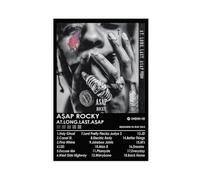 LINNPE ASAP - Stampa su tela con album musicale Rocky AT Long Live, decorazione per camera da letto, ufficio, camera da letto, regalo, 30 x 45 cm