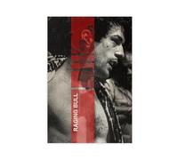 LINNPE Poster su tela, motivo: Toro furioso, decorazione per camera da letto, ufficio, camera da letto, regalo, 40 x 60 cm