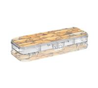 Linnyio Acquarello Opere D'arte Elefanti Astuccio Trasparente per Penne Matite Organizer per la Scuola e L'ufficio