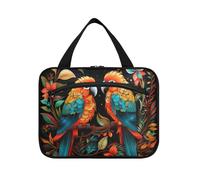 Linnyio Armadilli Con Opere D'Arte Ad Acquerello Borsa da Trucco Cosmetica Viaggio Sospesa Borsa da Trucco Pieghevole di Grande Capacità per Il Bagno Delle Donne Delle