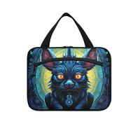 Linnyio Bel Cartone Animato Della Tasmania Borsa da Trucco Cosmetica Viaggio Sospesa Borsa da Trucco Pieghevole di Grande Capacità per Il Bagno Delle Donne Delle