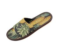 Linnyio Carta Da Parati Ananas Tropicale Ciabatte da Viaggio da Spiaggia Antiscivolo Ragazzi Leggere Ideali per Esterni Uomo Donna.