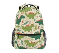 Linnyio Cartone Animato Dinosauro Carino Zaino Scolastico per Ragazzi Ragazze,Borse per Libri e Studenti Alla Moda